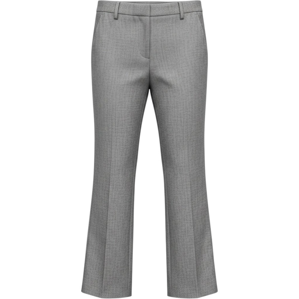 Worthington Modern Fit Dress Pants Womens 8 Grey Pattern Straight Leg Trousers